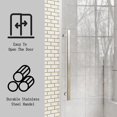 thumbnail image 6 of ALAULM Shower Door 56-60" W × 76" H Frameless Glass Shower Door, 5/16" (8mm) Clear Tempered Glass, Slidable Shower Door with Stainless Steel Handle, Noiseless, 6 of 7