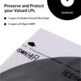 thumbnail image 4 of Hudson Hi-Fi Anti-Static Vinyl Record Inner Sleeves - Protective Vinyl Record Inner Sleeve 100- Pack - Protect Your LP Albums from Scratches, Dust & Dirt - Acid-Free Rice Paper Interior Disc Covers, 4 of 9