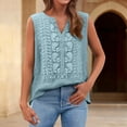 thumbnail image 6 of Outfmvch Cotton Linen Tank Tops for Women Floral Gauze Sleeveless gauze tops for women Wide Strap Tank Tops Embroidered Gauze Tops Tunic Top Mexican Embroidered Gauze Shirts Dressy Blouses Green L, 6 of 9