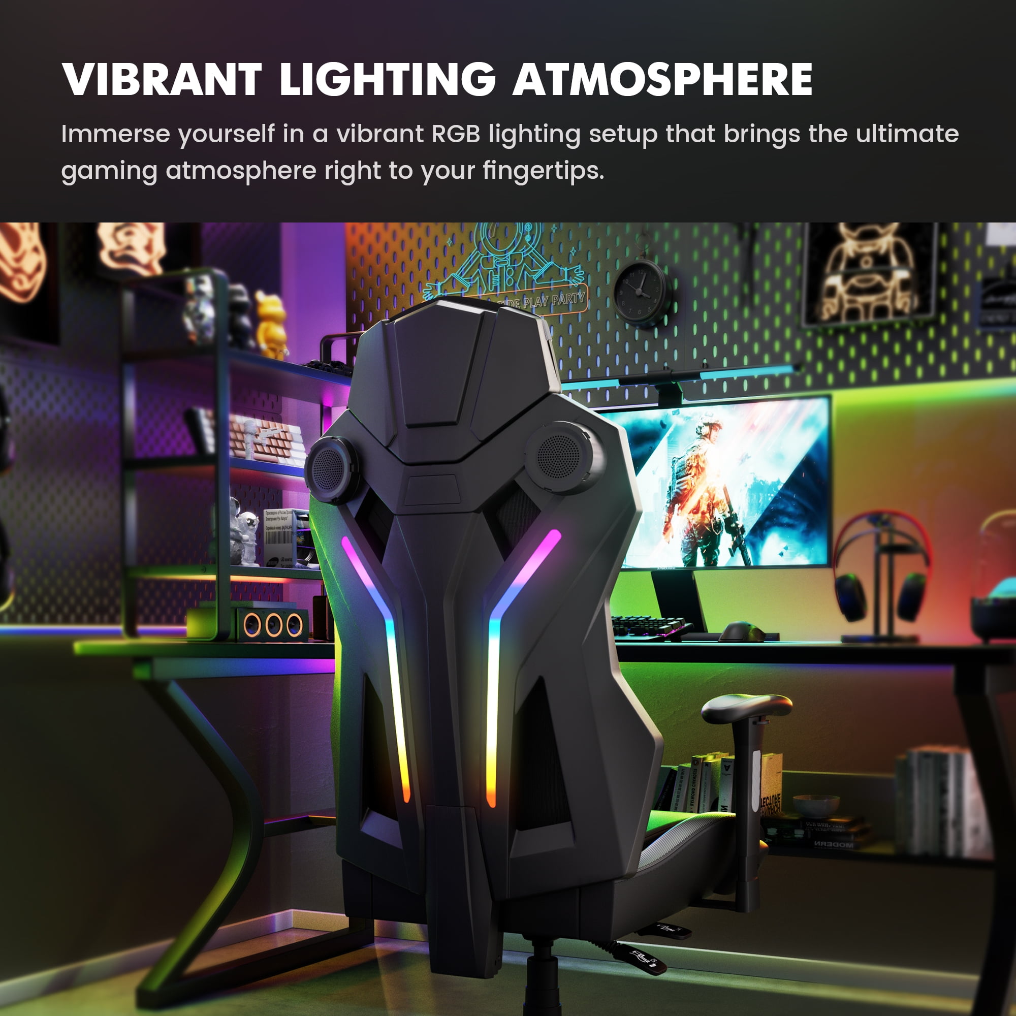 Gtracing Chair With Bluetooth Speakers Rx Racing Gaming Chair Free - Main Image