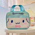 thumbnail image 1 of Ruunjoy sanrio lindo bolso de almuerzo kawaii anime Kuromi Cinnamoroll Kitty melodía lienzo portátil estudiante bento bolso de mano bolsa de almuerzo, 1 of 4