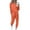 Orange, variant on Lindreshi Sweatsuits 2pcs Sets Womens 2Pc Women Pure Color Suit Long Sleeve Leisure Pocket Home Sweatpants Sets