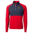 thumbnail image 2 of Men's Cutter & Buck  Red Portland Sea Dogs Adapt Eco Knit Hybrid Recycled Quarter-Zip Top, 2 of 3
