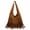 Brown, variant on Fringe Hobo Tote Bag for Women Western Shoulder Handbag Purse Tassel Crossbody Bags Brown