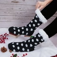 thumbnail image 4 of Loritta Women Slipper Fuzzy Socks Fluffy Warm Winter Cozy Thick Non Slip Socks with Grippers, 2 Pairs, 4 of 6