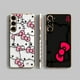 thumbnail image 2 of Smooth E-TPU Phone Case For Samsung Galaxy S24 S23 S22 S21 S20 FE S10 S9 A01 A02 A03 PLUS ULTRA 5G Case Pink Art Hello Kitty Cat, 2 of 5
