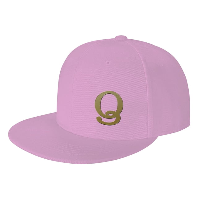 ZICANCN Alphabet Q Pattern Baseball Caps, Trucker Hats for Men And Women, Adjustable Breathable Flat Caps, Pink