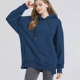 thumbnail image 4 of Timegard Oversized Sweatshirt for Women Drawstring Hoodies Pullover Fall Winter Comfy Long Sleeve Tops, 4 of 9