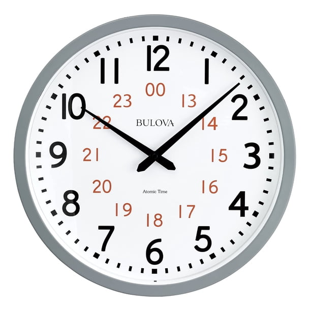 Reloj de pared Bulova C5003 analógico atómico de cuarzo