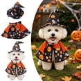thumbnail image 2 of Shadoumai 2-Piece Halloween Pet Costume Set with Cape and hat, Cat Pumpkin Costume, Fun Holiday Outfit for Small to Medium Dogs and Cats., 2 of 9