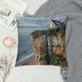 thumbnail image 2 of Orinice Beach House Graphic Decorative Cushion Throw Pillow Cover for Home Couch Living Room Bed Sofa Pillow Covers Multi-Purpose Use 1PC 22x22in, 2 of 5