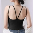 thumbnail image 4 of Womens Shelf Bra Camisoles Adjustable Spaghetti Strap Tank Tops Basic Layer, 4 of 4