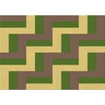 thumbnail image 1 of Ahgly Company Machine Washable Indoor Rectangle Transitional Green Area Rugs, 5' x 8', 1 of 7