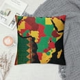 thumbnail image 2 of PHYHOO  Pillow Cover, Buffalo Plaid Map Afro African American History Celebration Month Party Cushion Decoration for Sofa Couch, 2 of 5