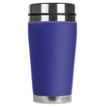 

Mugzie brand 16-Ounce Stainless Steel Travel Mug with Insulated Wetsuit Cover - Purple