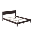 thumbnail image 3 of Orlando Queen Solid Wood Foundation Bed in Espresso, 3 of 6