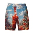 thumbnail image 4 of Lsque Mens Swim Trunks Tomato Field Bottle Pattern - Bathing Suit Compression Liner - Beach Swim Shorts Swimwear - (S-3XL) - Stretch Quick Dry -Small, 4 of 9