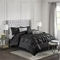 thumbnail image 2 of Laurel 7 Piece Comforter Set Black Queen, 2 of 14