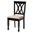 thumbnail image 2 of Baxton Studio Aggie Sand Fabric and Dark Brown Finished Wood 5-Piece Dining Set, 2 of 10
