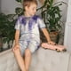 thumbnail image 4 of Balery Lavender Blooms Window Conjunto de Pijama Infantil de Manga Corta con Estampado – Ropa de Dormir de Algodón Suave-Small, 4 of 6