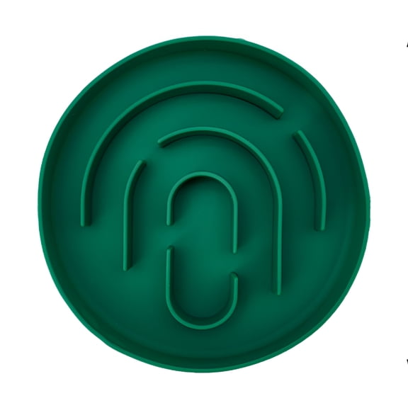 ACDANC 2026 New Silicone Slow Feeder Cat&Dog Bowl Non-Spill-Proof Pet Food Dish for Small Breeds to Prevent Bloat&Aid Digestion Quickly Clean Green