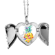 thumbnail image 1 of Acuarela de piña tropical fruit Alas de ángel collar colgante regalo de moda Unbranded M, 1 of 3