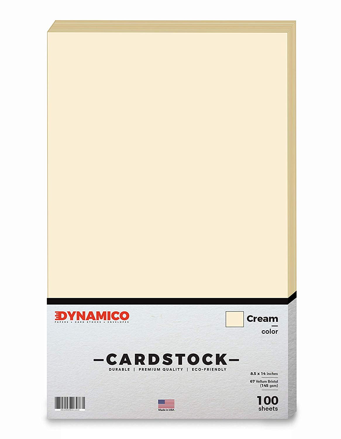 Cream 8.5 x 14" Pastel Color Cardstock Paper for Cards and Stationery