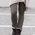 thumbnail image 2 of QHFBli Under Dress Leggings for Women Solid Women Loose Fit Casual Waistband Straight Leg Pocket Midi Length Leggings, 2 of 5