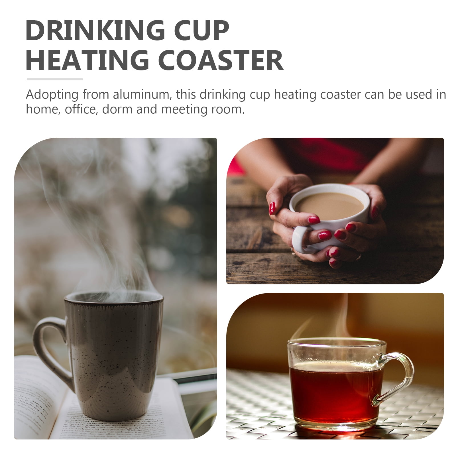 55℃ Winter Electric Coffee Mug Cup Warmer Heater Pad Coaster USB