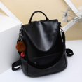 thumbnail image 2 of CHERUTY-mochila para mujer, bolso de hombro informal antirrobo de cuero PU, bolsos tipo cartera a la moda para mujer, 2 of 5
