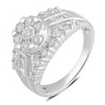 thumbnail image 2 of Brilliance 1/2 ct Diamond Illusion Set Women's Bridal Ring in 10K White Gold (I-J, I2-I3), 2 of 4