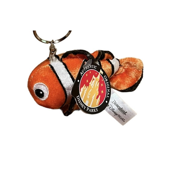 Finding Nemo Plush Keychain Key Ring Disney Parks 4” Authentic Doll New