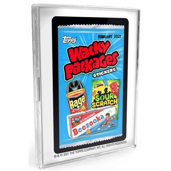 Wacky Packages 2021 Monthly Series February Trading Card Sticker Set