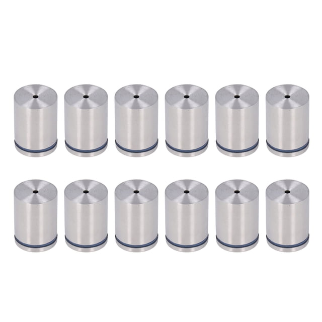 Tornillo separador para soporte de letrero, 12 piezas de clavos publicitarios, tornillos separadores de acero inoxidable, clavo separador para letrero de pared, multifuncional
