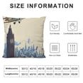 thumbnail image 5 of YINGXI Throw Pillow Cushion Cover, Style in Clouds and High Rise Buildings, Decorative Square Accent Pillow Case, Tan White 18x18in, 5 of 5