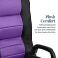 thumbnail image 5 of Best Choice Products 360-Degree Swivel Gaming Floor Chair w/ Armrest Handles, Foldable Adjustable Backrest - Black/Purple, 5 of 10