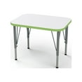 thumbnail image 2 of Tot Mate Versa Adjustable Height Kids Desk, Whiteboard Activity Table (White/Island, 21 - 30" H), 2 of 6
