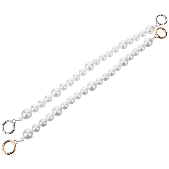 DINHEAROM Acrylic Bead Purse Chain Set, 2 Pieces, 15.7 x 0.8 x 0.8 Inches, Stylish Handbag Strap Replacement