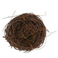 thumbnail image 3 of 2X Handmade Vine Bird Nest Home Nature Craft Holiday for Photo Garden Decor, 3 of 8