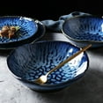 thumbnail image 6 of Qeeadeea Blue Ceramic Salad Bowls, Colorful Large Pasta Bowls, Stackable Serving Bowl Set, Deep Porcelain Soup Bowls-1000ml 35oz-blue, 6 of 7