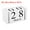 White, variant on Uxcell Vintage Wood Block Perpetual Calendar, Reusable Wooden Month Date Display Blocks for Desk 3.7", White