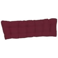 thumbnail image 2 of 60-inch by 19-inch Tufted Solid Twill Bench Cushion Red-Color, 2 of 2