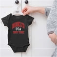 thumbnail image 5 of Cool Varsity Brooklyn New York USA Romper Boys or Girls Infant Baby Brisco Brands NB, 5 of 6