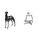 thumbnail image 1 of Estatua de perro de resina, figura de animal, escultura, estatua de pensador abstracto, adorno de arte moderno con detalles vívidos, diseño único, ade, 1 of 8
