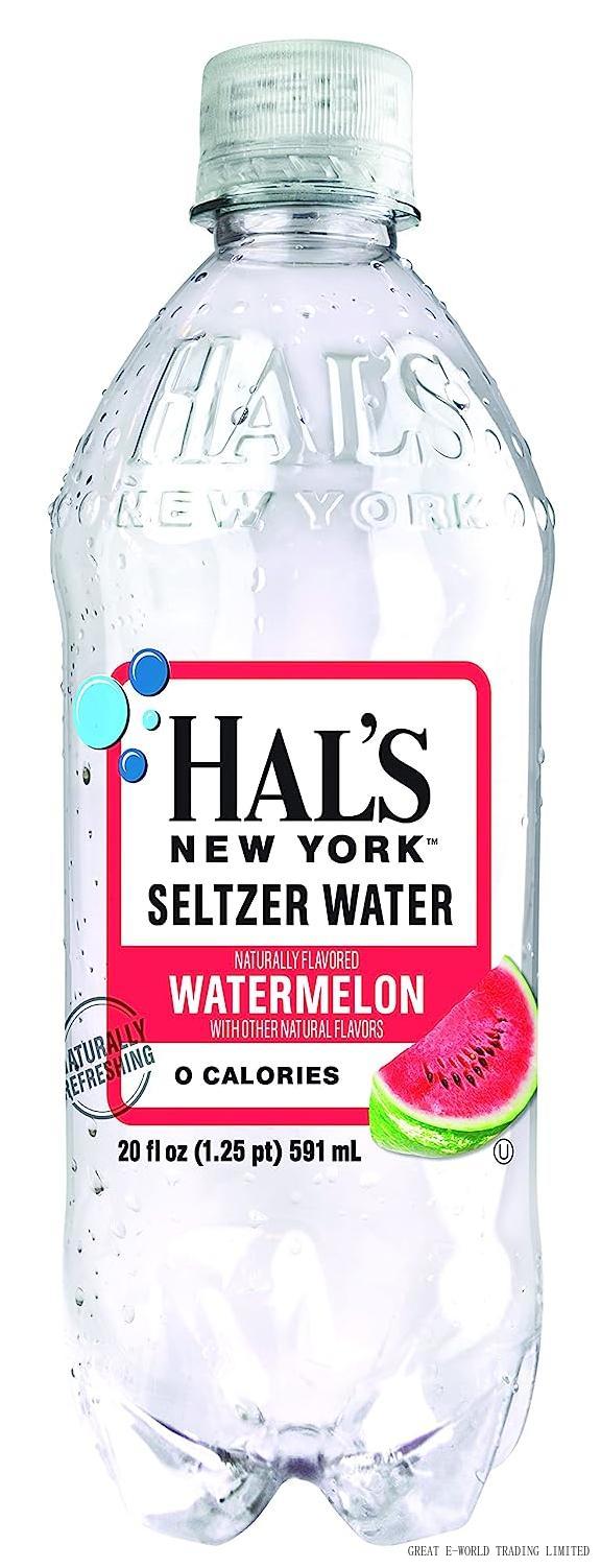 Seltzer Carbonated Watermelon Flavored Sparkling Water, Zero Sugar