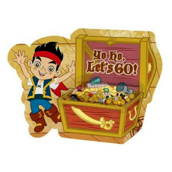 Jake & The Never Land Pirates Novelty Invitations w/ Envelopes (8ct)