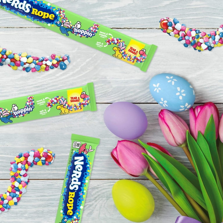 Nerds Rope Easter-Themed Crunchy, Chewy, Gummy Candy, .92 oz