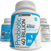 Natuspur Probiotics 40 Billion CFU Supplement for Women and Men, 60 Capsules