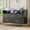 Black, variant on Black 5-Drawer Dresser with LED Lights & Charging Station, 47-Inch Wide Chest of Drawers, Freestanding Storage Organizer for Bedroom, Hallway, Entryway