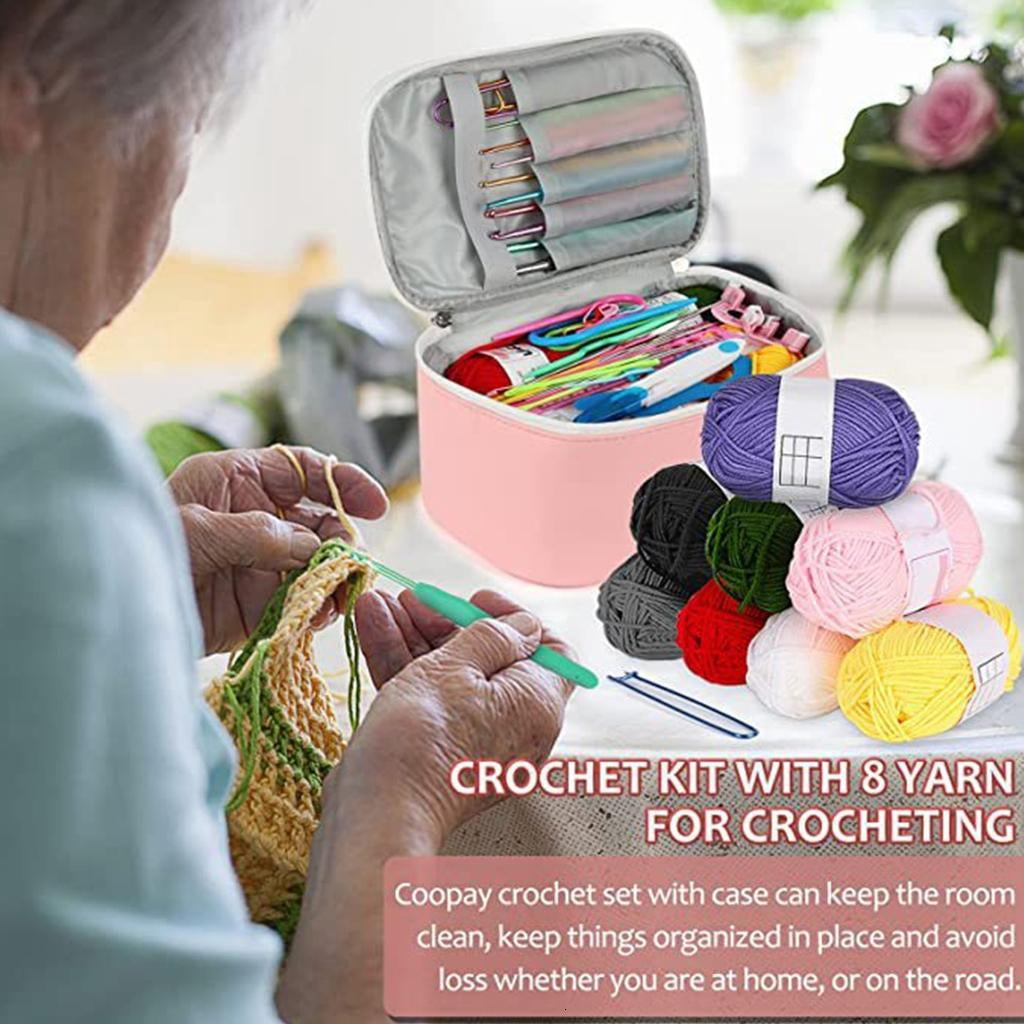 Crochet Hooks Accessories Tools for Adults Crochet Hooks Set Crochet Kits for Beginner Knitting Tool Kits with Case